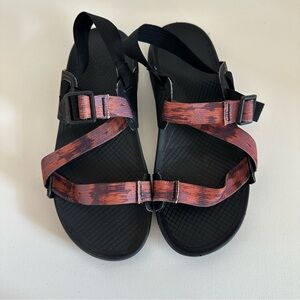Chaco Black and Red Women's Sandals